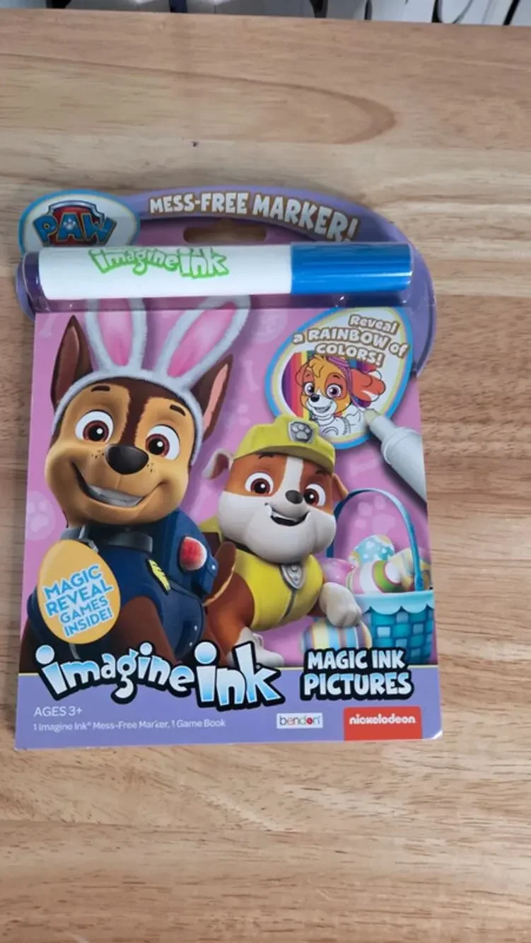 Paw Patrol Imagine Ink Easter Magic Ink Coloring Book Mess Free Marker Bendon